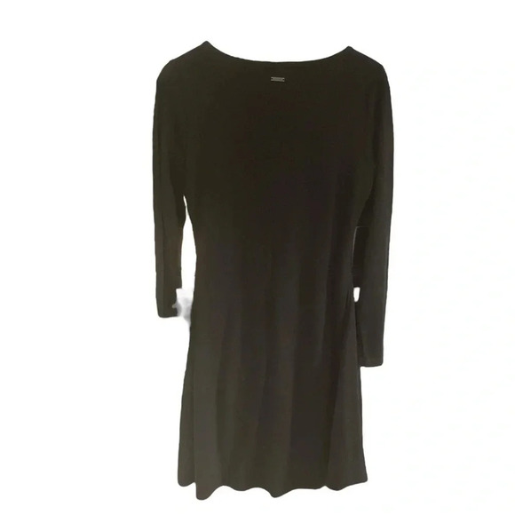 Prana Gray Chic Dress Size Medium Faux Wrap Teacher - Picture 4 of 7